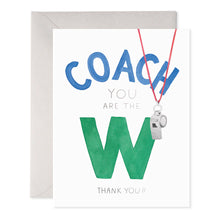 Load image into Gallery viewer, Coach W Greeting Card