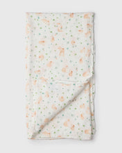 Load image into Gallery viewer, Loulou Lollipop Bunny Meadow Muslin Swaddle