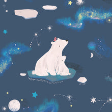 Load image into Gallery viewer, LouLou Lollipop Stargazing Bears Muslin Bandana Bib Set