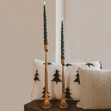 Load image into Gallery viewer, Green Tree Taper Candles