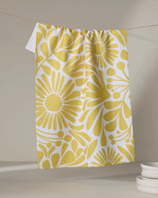 Load image into Gallery viewer, Geometry - Sunlit Blooms Tea Towel
