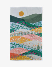 Load image into Gallery viewer, Geometry - Sunrise Mountains Tea Towel