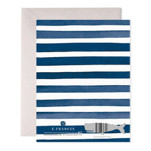 Load image into Gallery viewer, Navy Stripes Thank You Card