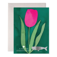 Load image into Gallery viewer, Pink Tulip Thank You Card