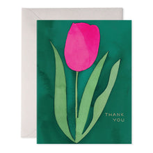 Load image into Gallery viewer, Pink Tulip Thank You Card