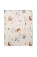 Load image into Gallery viewer, Loulou Lollipop Cozy Forest Muslin Swaddle