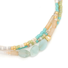 Load image into Gallery viewer, Scout - Mixed Media Bracelet - Courage/Amazonite/Gold