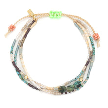 Load image into Gallery viewer, Scout - Mixed Media Bracelet - Transformation/African Turquoise/Gold