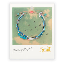 Load image into Gallery viewer, Scout - Mixed Media Bracelet - Sky/Turquoise/Silver