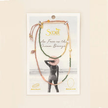 Load image into Gallery viewer, Scout - Mixed Media Wrap Bracelet/Necklace - Healing/Tourmaline/Gold