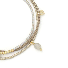 Load image into Gallery viewer, Scout - Mixed Media Wrap Bracelet/Necklace - Magic/Labradorite/Gold