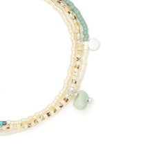 Load image into Gallery viewer, Scout - Mixed Media Wrap Bracelet/Necklace - Courage/Amazonite/Silver