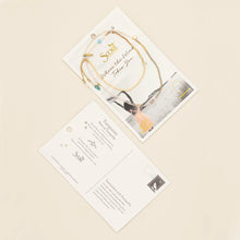 Load image into Gallery viewer, Scout - Mixed Media Wrap Bracelet/Necklace - Tranquility/Turquoise/Gold