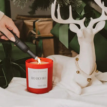 Load image into Gallery viewer, Sweet Water Decor - Ho Ho Ho Soy Candle Matte Red Jar 15oz