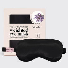 Load image into Gallery viewer, Kitsch - The Lavender Weighted Satin Eye Mask