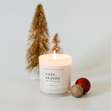 Load image into Gallery viewer, Sweet Water Decor - Cozy Season Soy Candle White Jar 11oz