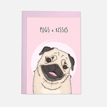 Load image into Gallery viewer, Pugs & Kisses Card