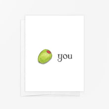 Load image into Gallery viewer, Olive You Love Card