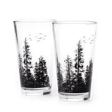 Load image into Gallery viewer, Pine Tree Forest Pint Glasses
