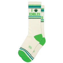 Load image into Gallery viewer, Gumball Poodle - I (Pot Leaf) Edibles Gym Crew Socks
