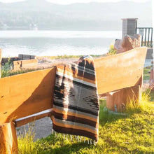 Load image into Gallery viewer, West Path - Mexican Blanket Southwest Aztec Diamond Beige Yellow