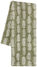 Load image into Gallery viewer, Fern Block Print Dishtowel