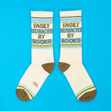 Load image into Gallery viewer, Gumball Poodle - Easily Distracted By Books Gym Crew Socks