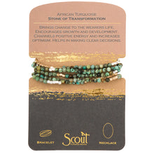 Load image into Gallery viewer, Scout - Stone Wrap African Turquoise - Stone of Transformation