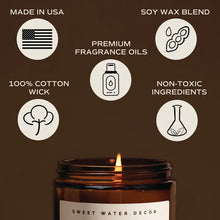 Load image into Gallery viewer, Sweet Water Decor - Plant Lady Amber Jar Soy Candle 9oz