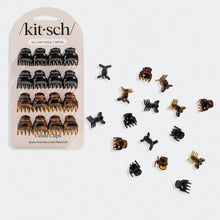 Load image into Gallery viewer, Kitsch - Black & Tort Micro Cloud Clip 16pc Set