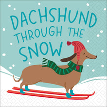 Load image into Gallery viewer, Daschund Cocktail Napkins- 20ct