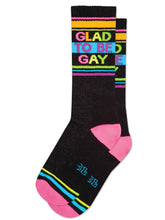 Load image into Gallery viewer, Gumball Poodle - Glad To Be Gay Gym Crew Socks