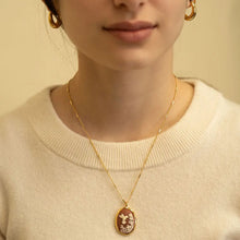 Load image into Gallery viewer, Amano Studio - Hummingbird Vintage Cameo Necklace