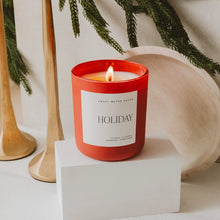 Load image into Gallery viewer, Sweet Water Decor - Holiday Soy Candle Matte Red Jar 15oz