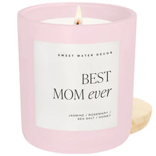 Load image into Gallery viewer, Sweet Water Decor - Best Mom Ever Soy Candle Matte Pink Jar 15oz