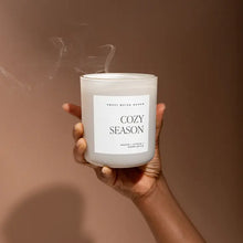 Load image into Gallery viewer, Sweet Water Decor - Cozy Season Soy Candle White Jar 15oz