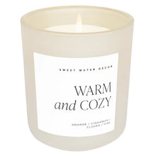 Load image into Gallery viewer, Sweet Water Decor - Warm and Cozy Season Soy Candle White Jar 15oz
