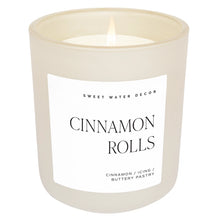 Load image into Gallery viewer, Sweet Water Decor - Cinnamon Rolls Soy Candle White Jar 15oz