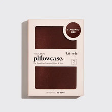 Load image into Gallery viewer, Kitsch - Satin Pillowcase - Chocolate