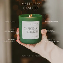 Load image into Gallery viewer, Sweet Water Decor - Christmas Cookies Soy Candle Matte Green Jar 15oz