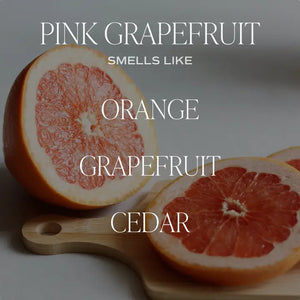 Sweet Water Decor - Pink Grapefruit Soy Candle White Jar 15oz