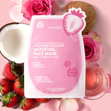 Load image into Gallery viewer, ESW Beauty - Strawberry Coco Rosé Soothing Biocellulose Mocktail Mask