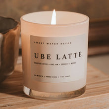 Load image into Gallery viewer, Sweet Water Decor - Ube Latte Soy Candle White Jar 11oz