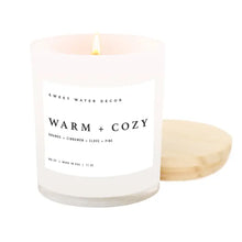 Load image into Gallery viewer, Sweet Water Decor - Warm And Cozy Soy Candle White Jar 11oz