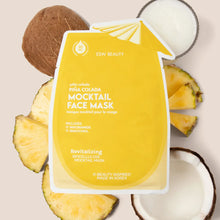 Load image into Gallery viewer, ESW Beauty - Piña Colada Revitalizing Biocellulose Mocktail Mask