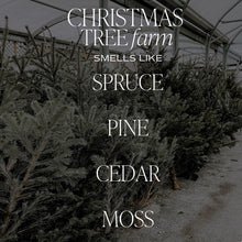 Load image into Gallery viewer, Sweet Water Decor - Christmas Tree Farm Soy Candle Matte Green Jar 15oz