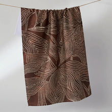 Load image into Gallery viewer, Geometry - Pearl Botanical Tea Towel