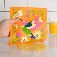 Load image into Gallery viewer, Hummingbird Swedish Sponge Cloth