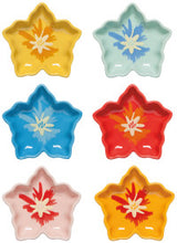 Load image into Gallery viewer, Tropical Trove Flower Pinch Bowls Set of 6