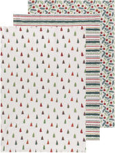 Load image into Gallery viewer, Merry And Bright Bakers Floursack Dishtowels Set of 3